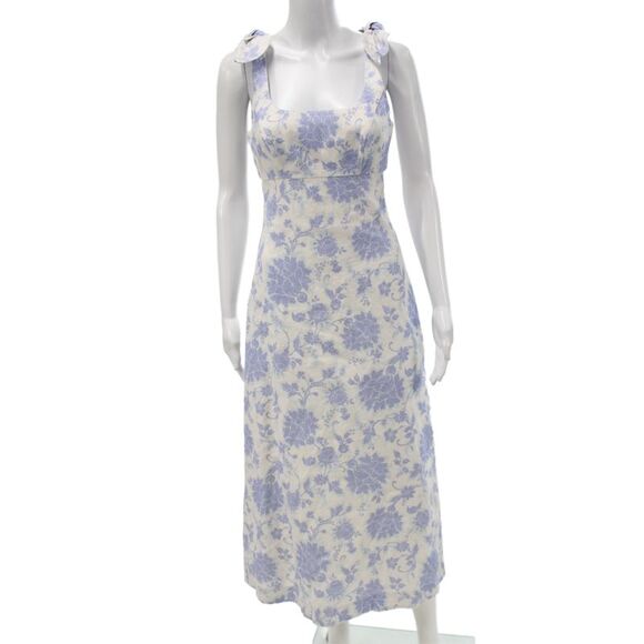 Zimmermann Dresses & Skirts - Zimmermann Women Maxi Sundress Beige Floral Midcalf Square Neck Size 0